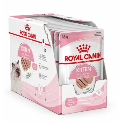 Royal Canin Kitten Loaf in Sauce Pouch 12pcs.x85g.